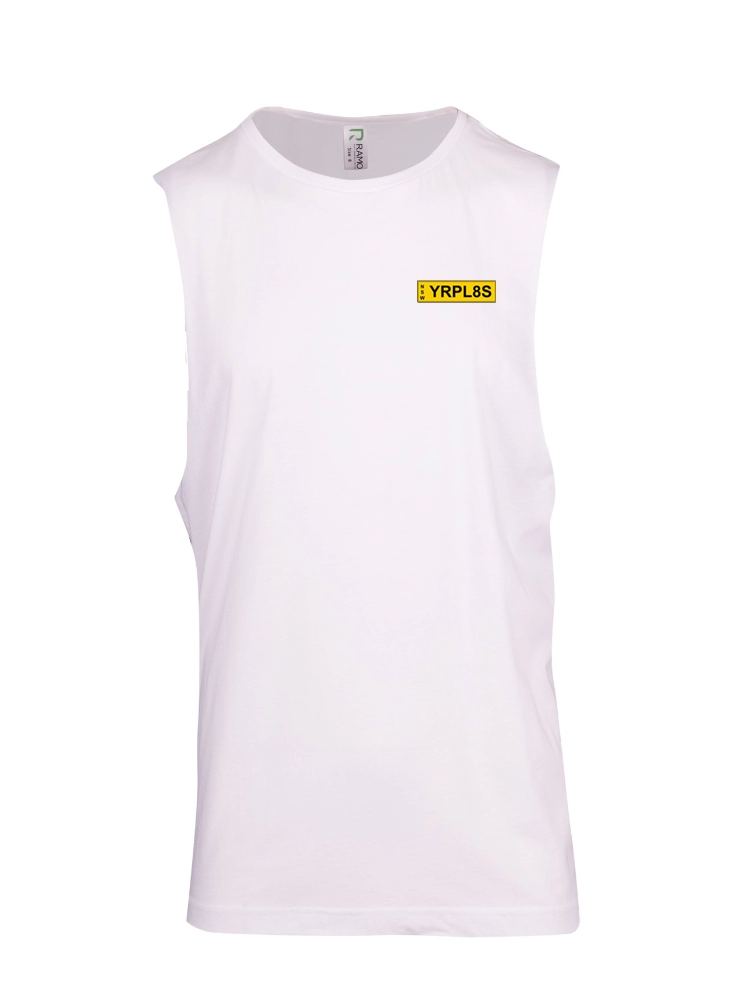 NUMBERPLATE SLEEVLESS TEE
